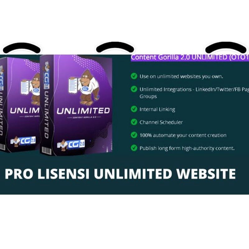 CONTENT GORILLA 2.0 SOFTWARE GENERATE ARTIKEL AUTOMATIS UNLIMITED DIGITAL MARKETING PELUANG USAHA ON