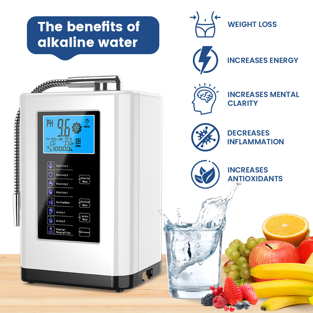 Alkaline Water Machine Ionizers PH Water Device Alkaline Water Dispenser 5 Plate Platinum Coating Al