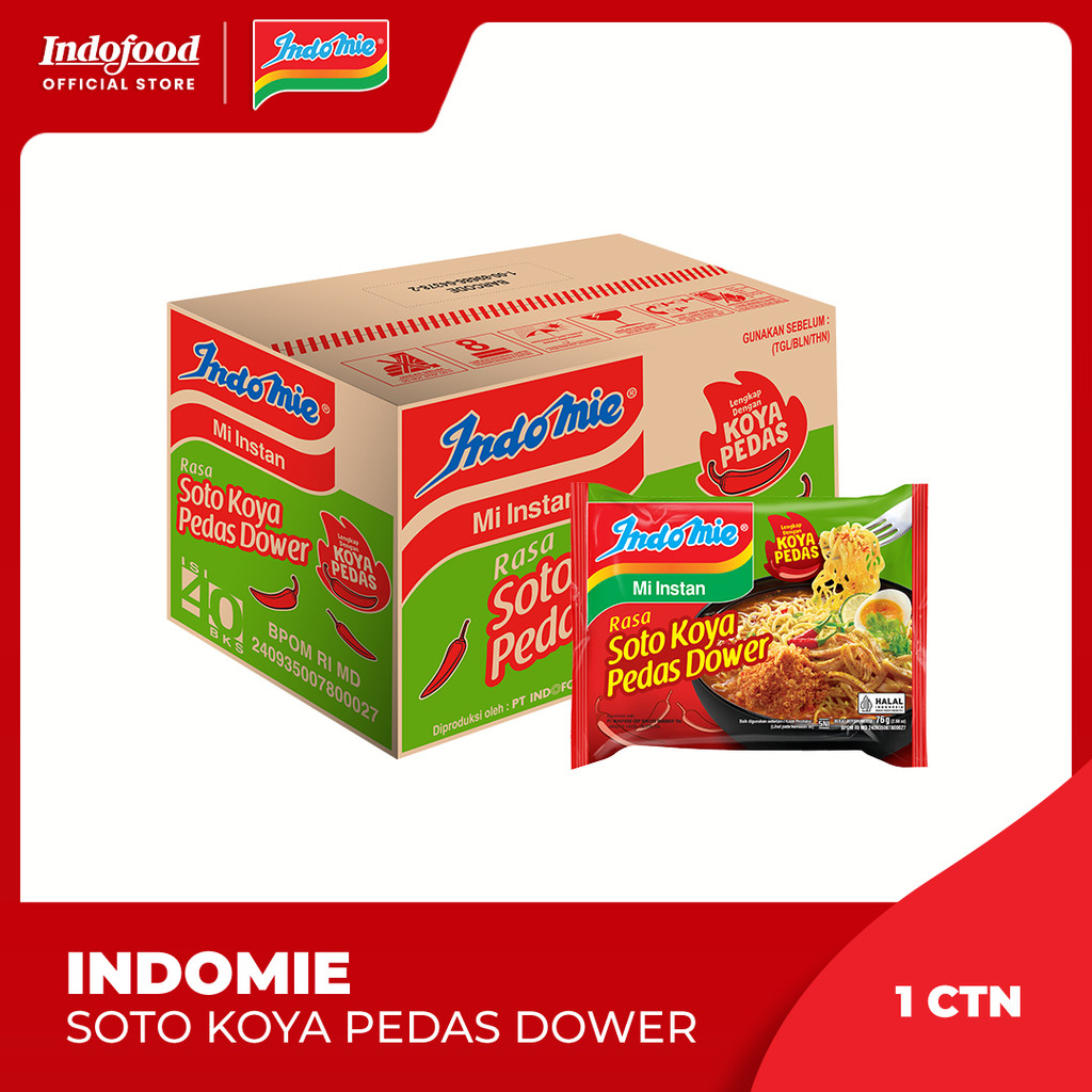 

CTN - Indomie Rasa Soto Koya Pedas Dower 76 Gr
