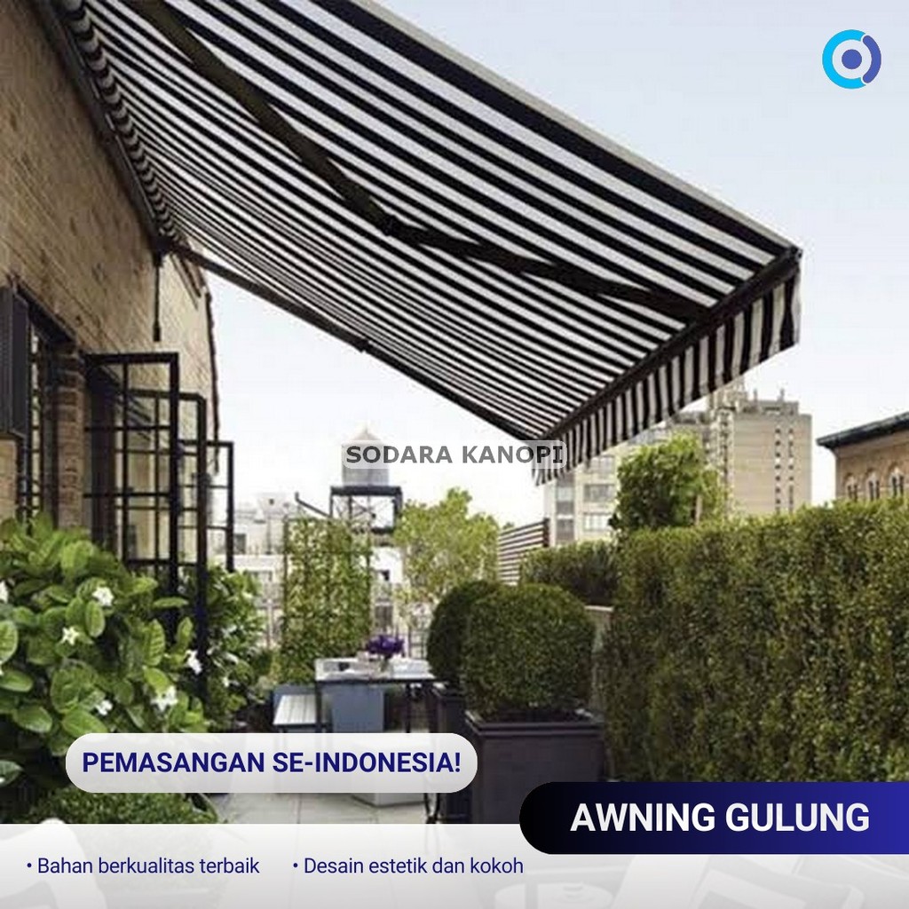 Awning Gulung Minimalis – Desain Modern & Elegan