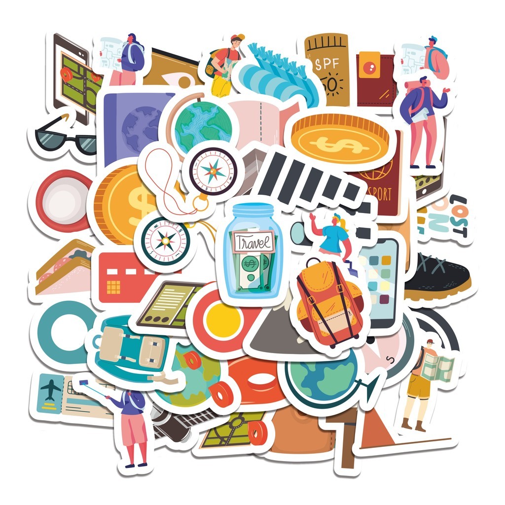 

COD 50 Pcs Stiker Geocaching GPS Lucu Anti Air Untuk Dekorasi Notebook Sepeda Skateboard Handphone