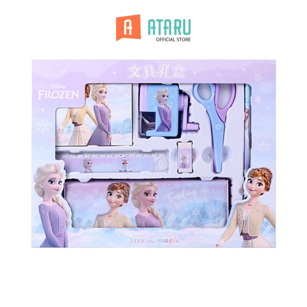 

Atary Set Alat Tulis & Notes Disney Frozen - Biru/Ungu Kids Stationery Kit Stationery Set Peralatan Tulis Sekolah
