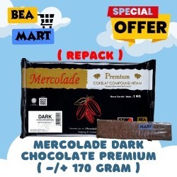 

Mercolade Premium DARK Chocolate Compound 1 kg | Coklat Batangan / Cokelat Blok Kompon Kemasan 1kg