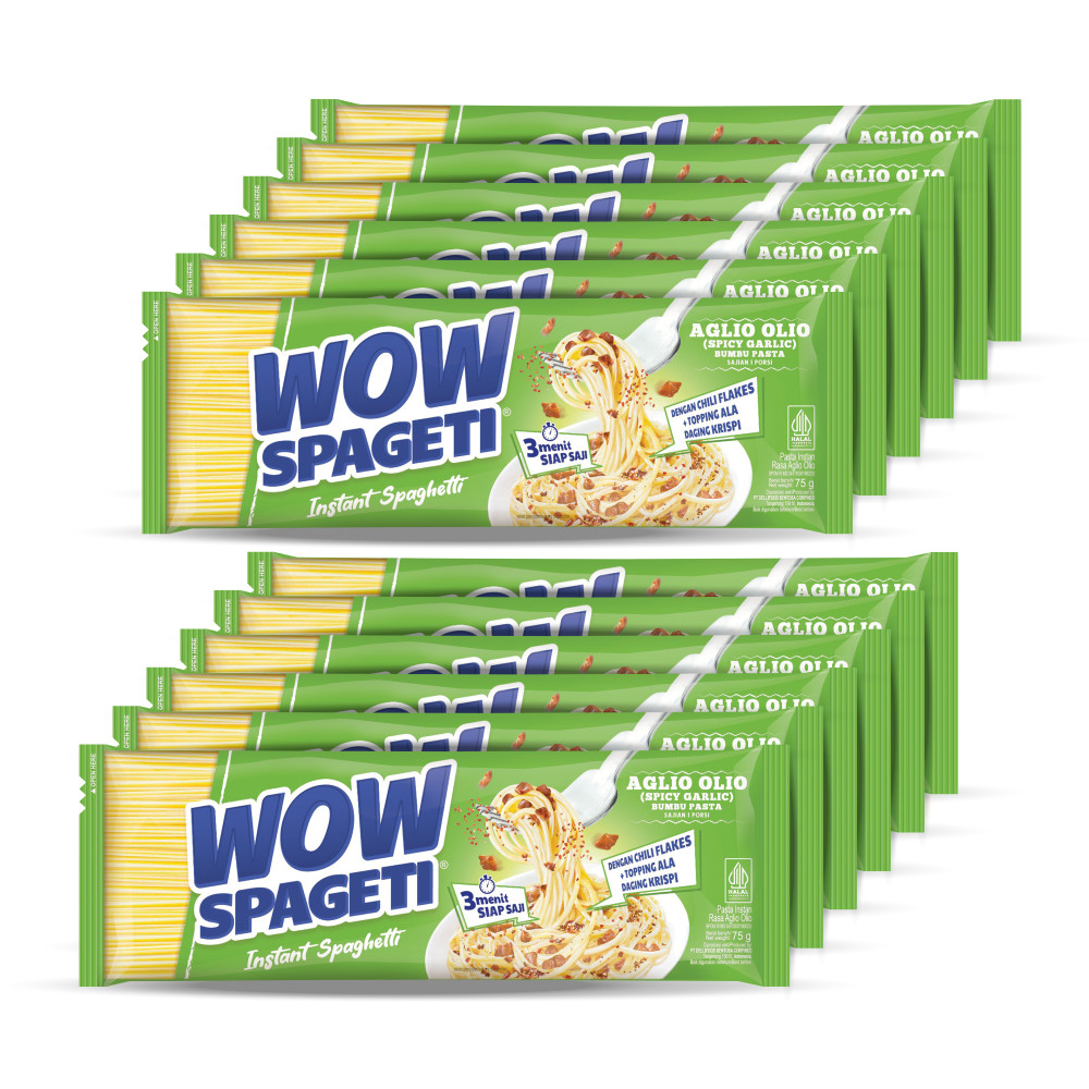 

PAKET 12 Pasta WOW Spageti Aglio Olio