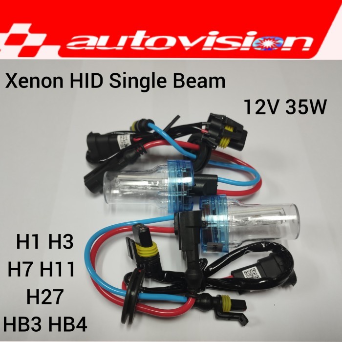 [[CONIXX]]Promo (2 PCS) Autovision Xenon HID Tuner Bulb H1 H7 H11 HB4 4300K/6000K - H7 6000K