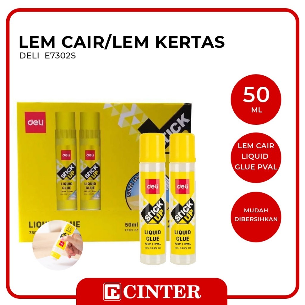 

DELI - LEM CAIR / LEM LIQUID STICK UP ISI 50 ML E7302S