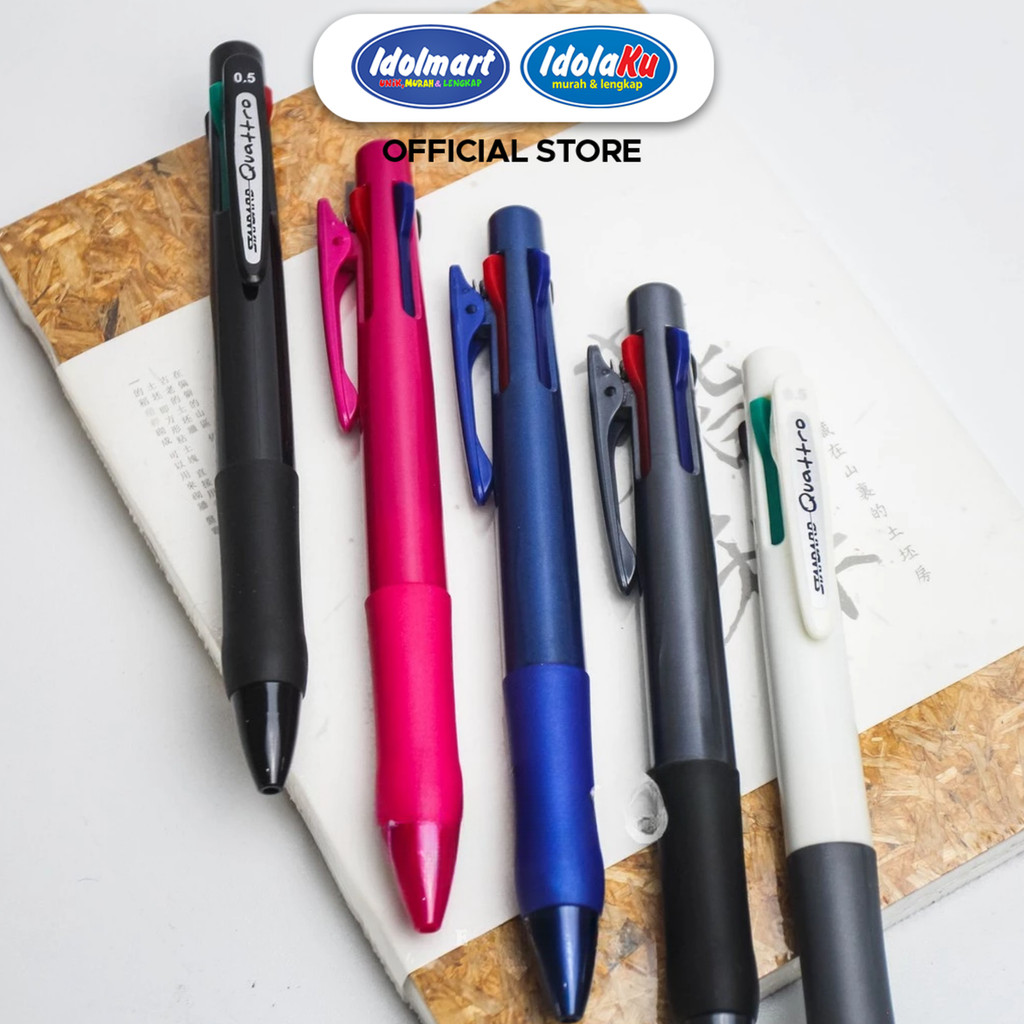 

IDOLMART STANDARD Quattro Pulpen 4 Warna Satuan Bogor