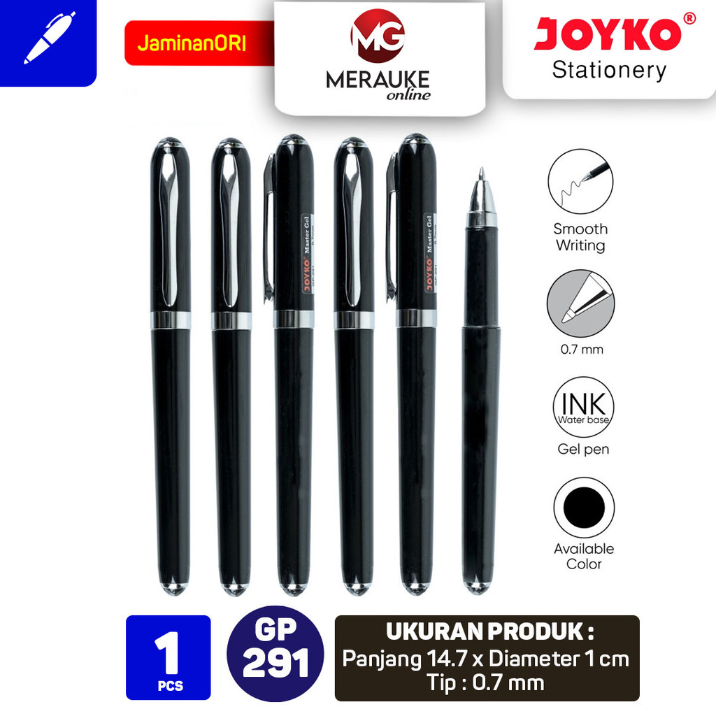 Joyko Gel Pen Pulpen Pena GP-291 Master Gel 0.7 mm