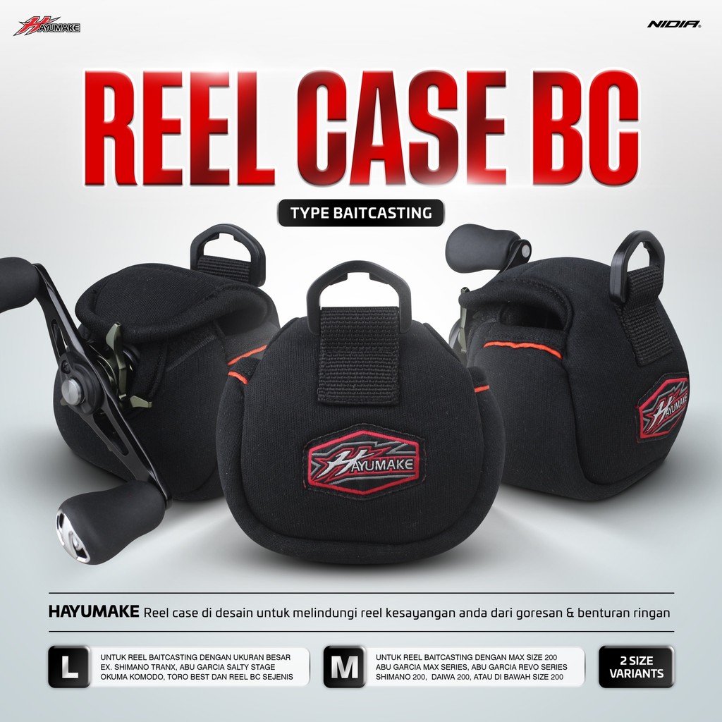 Tas Reel Hayumake Reel Case BC & Reel Case OH - Tempat Reel Baitcasting dan Reel Overhead