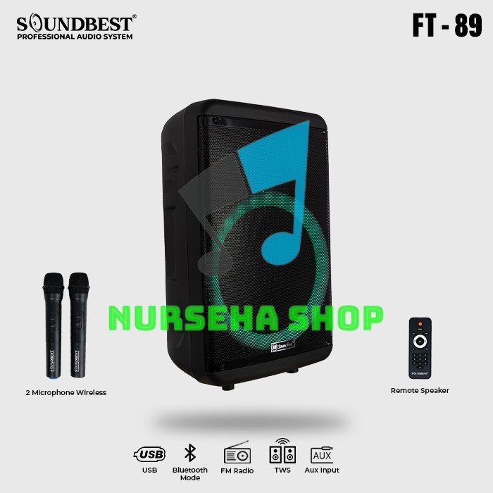 SPEAKER PORTABLE SOUNDBEST FT-89