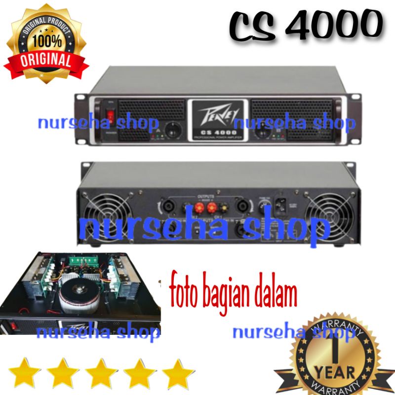Power Audio Firstclass cs4000 original Amplifier cs 4000