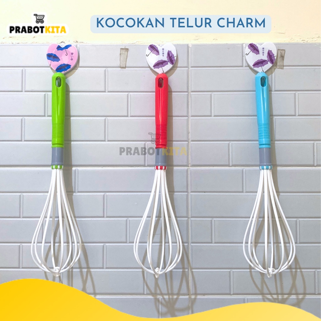 Kocokan Telur Charm /  Pengocok Telur Manual / Mixer Telur Plastik