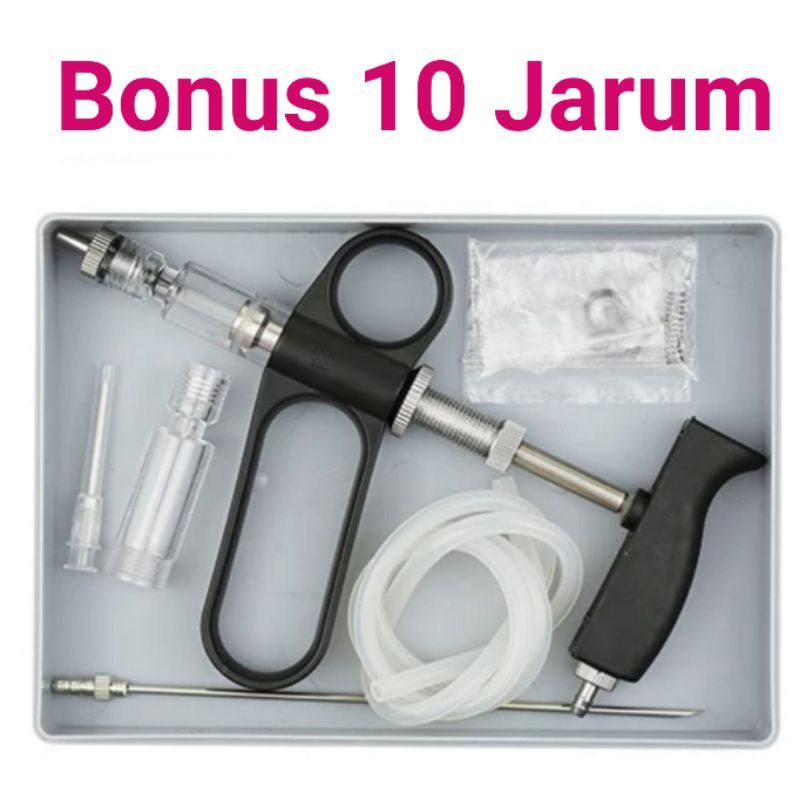 suntikan otomatis plus jarum suntik vaksin bebek ayam petelur broiler puyuh unggas obat ngorok crd p