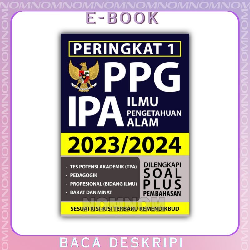 

Peringkat 1 PPG IPA ILMU PENGETAHUAN ALAM 2023/2024