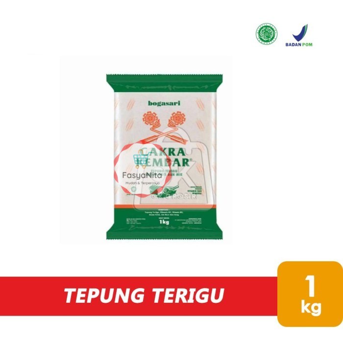 

Tepung Terigu CAKRA KEMBAR 1Kg [ Protein Tinggi ] KEMASAN - FasyAnita Mart Denpasar