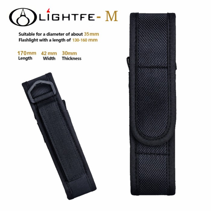 LIGHTFE SARUNG SENTER MEDIUM ASTROLUX CONVOY HIGH QUALITY HOLSTER