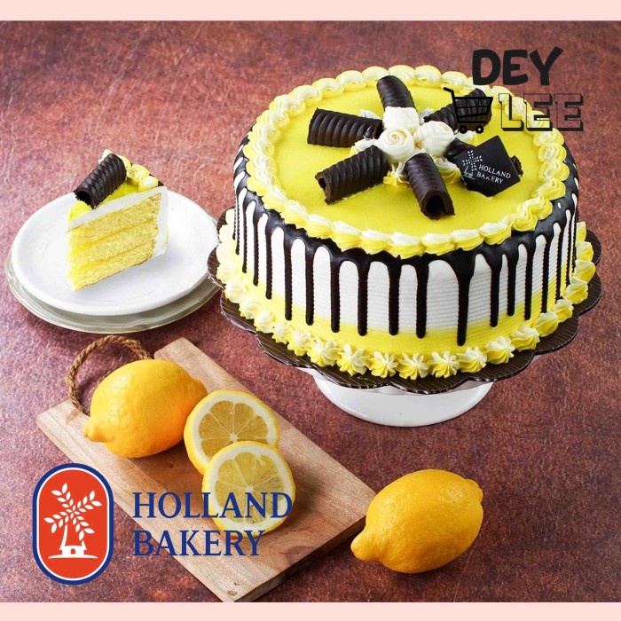 

HOLLAND BAKERY Lemon Tart Birthday Cake Kue Ulang Tahun Bandung