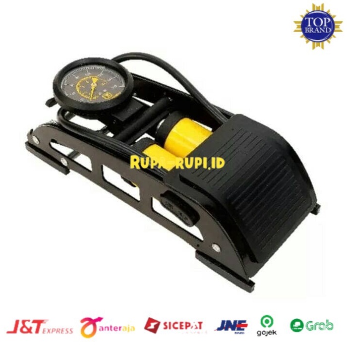 Pompa Ban Angin Kaki Injak Silinder Tabung Ganda Feet Pump Krisbow