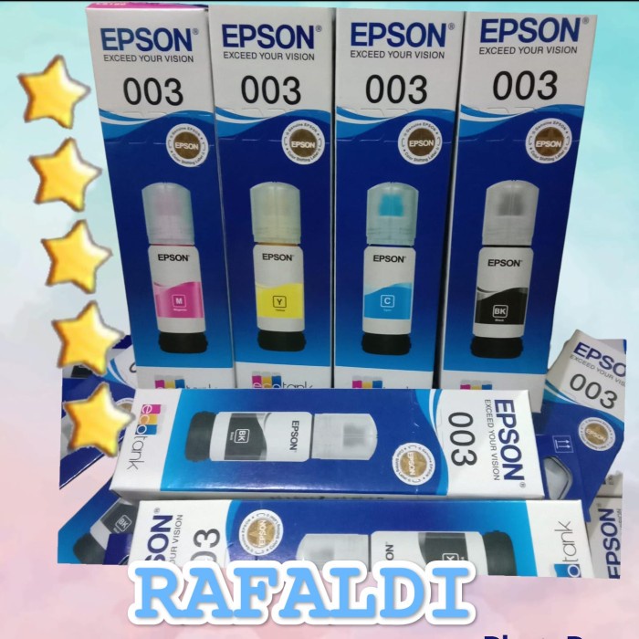 

New- TINTA REFILL 003 ORIGINAL(BK,M,Y,C) - Hitam