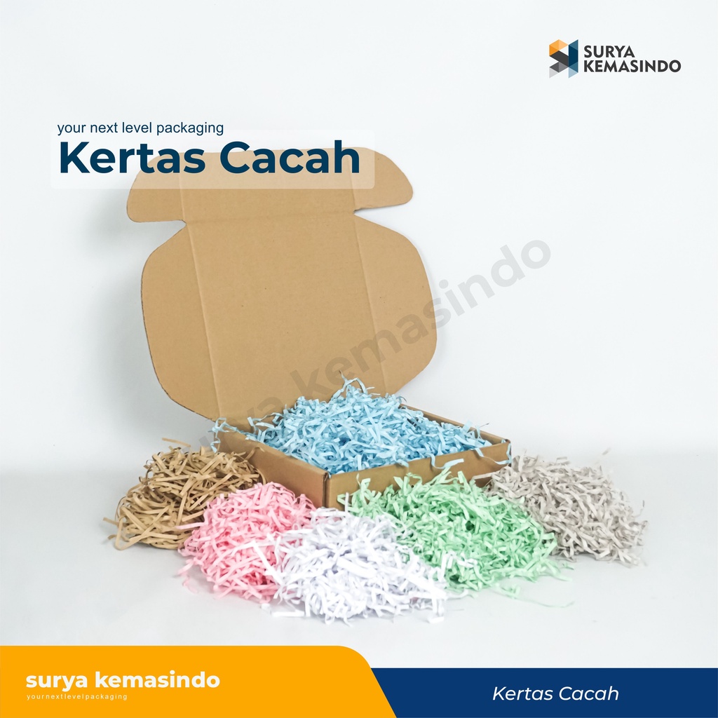 

Kertas Cacah/Kertas Serut/kawul/Isi Gift/Box Filler/Kertas Shredded /Shredded Paper /Kertas Potong /Filler parcel hampers/isian box hampers