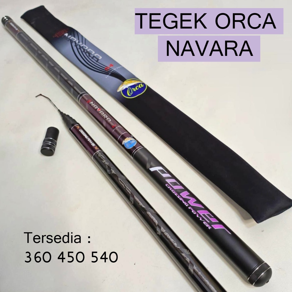 Joran Tegek Ruas Panjang Orca Navara 450 540 Bahan Carbon Ringan Action Hard Atau Tongkat / Tangkai 