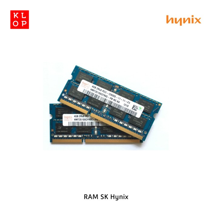 RAM Laptop SK Hynix Korea DDR3 PC3L-12800S