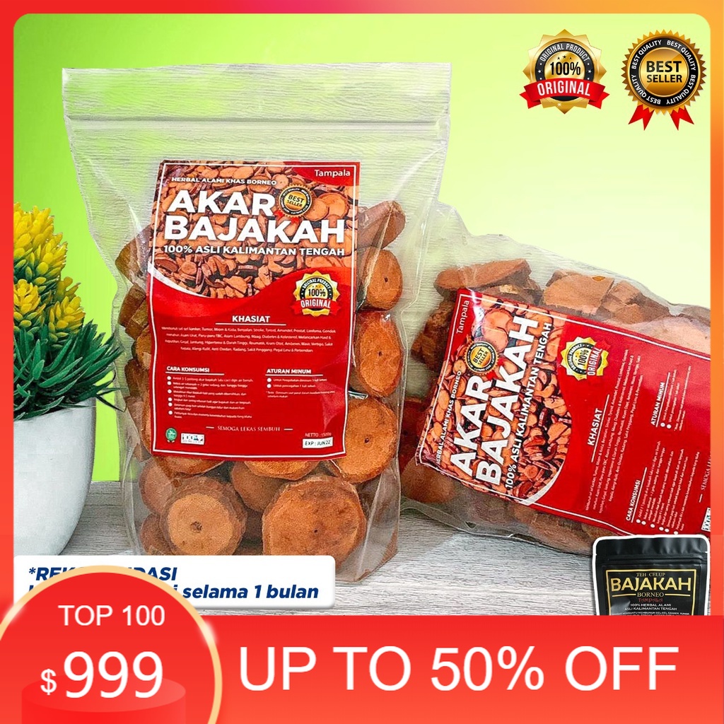 

[TERLARIS] 1Kg Akar Kayu BAJAKAH TAMPALA MERAH Siap Seduh Obat Tumor dan Kanker (100% ORIGINAL) Asli Kalimantan - BONUS 1BUNGKUS Teh BAJAKAH