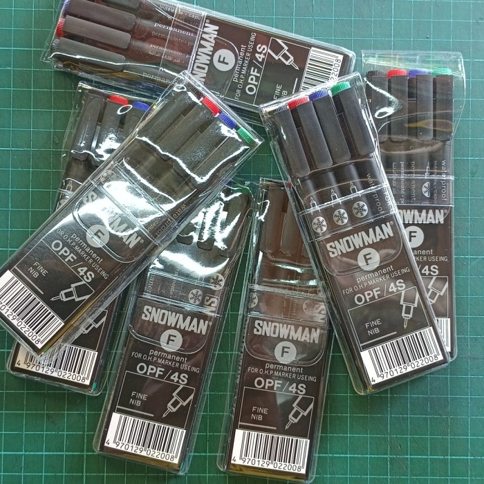 

snowman spidol permanen OHP marker OPF 4S