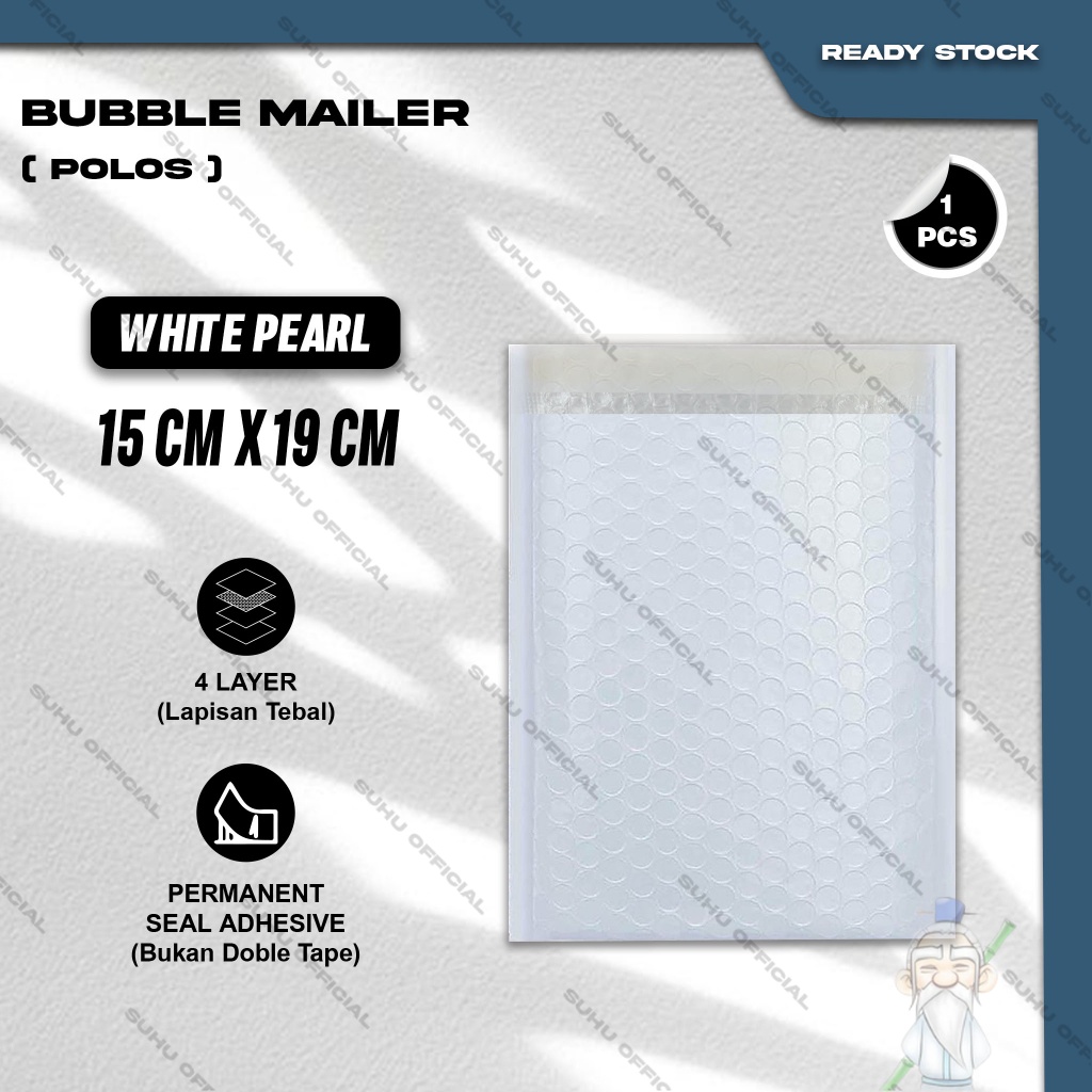 

Plastik Packing BUBBLE MAILER Kantong Polybubble Amplop Bubble Envelope Polymailer Olshop Polos Ukuran 15X19