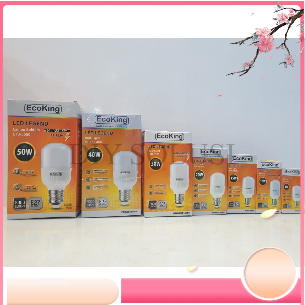 LAMPU LED EcoKing LEGEND 5Watt-40Watt