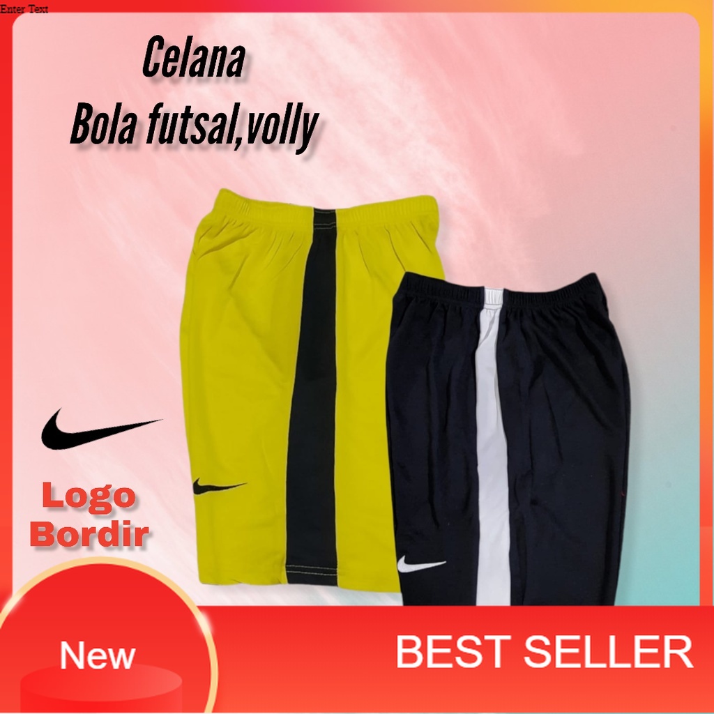 Celana pendek kolor olahraga bola futsal voli senam aerobic fitness pria dan wanita/ biru telur asin