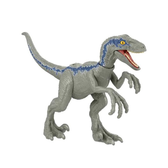 JURASSIC WORLD Dominion Ferocious Pack Velociraptor Blue Figure