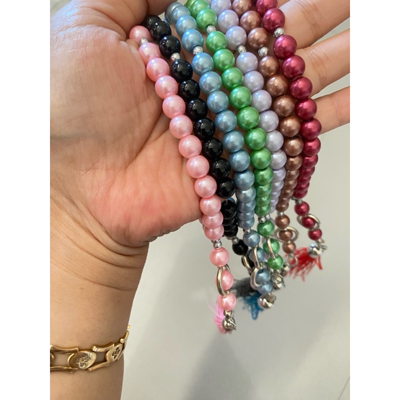 Tasbih 33 Butir Tasbih Premium  Mutiara Berat Souvenir Tasbih Haji Umroh