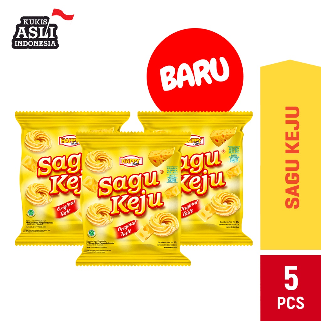 

Happy Time Sagu Keju 27gr (1 Pack)