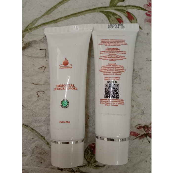Immortal Sunscreen gel