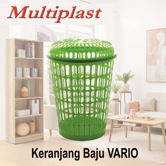 Keranjang Laundry VARIO JUMBO MULTIPLAST / Keranjang Baju Kotor / Keranjang Baju Besar Tutup