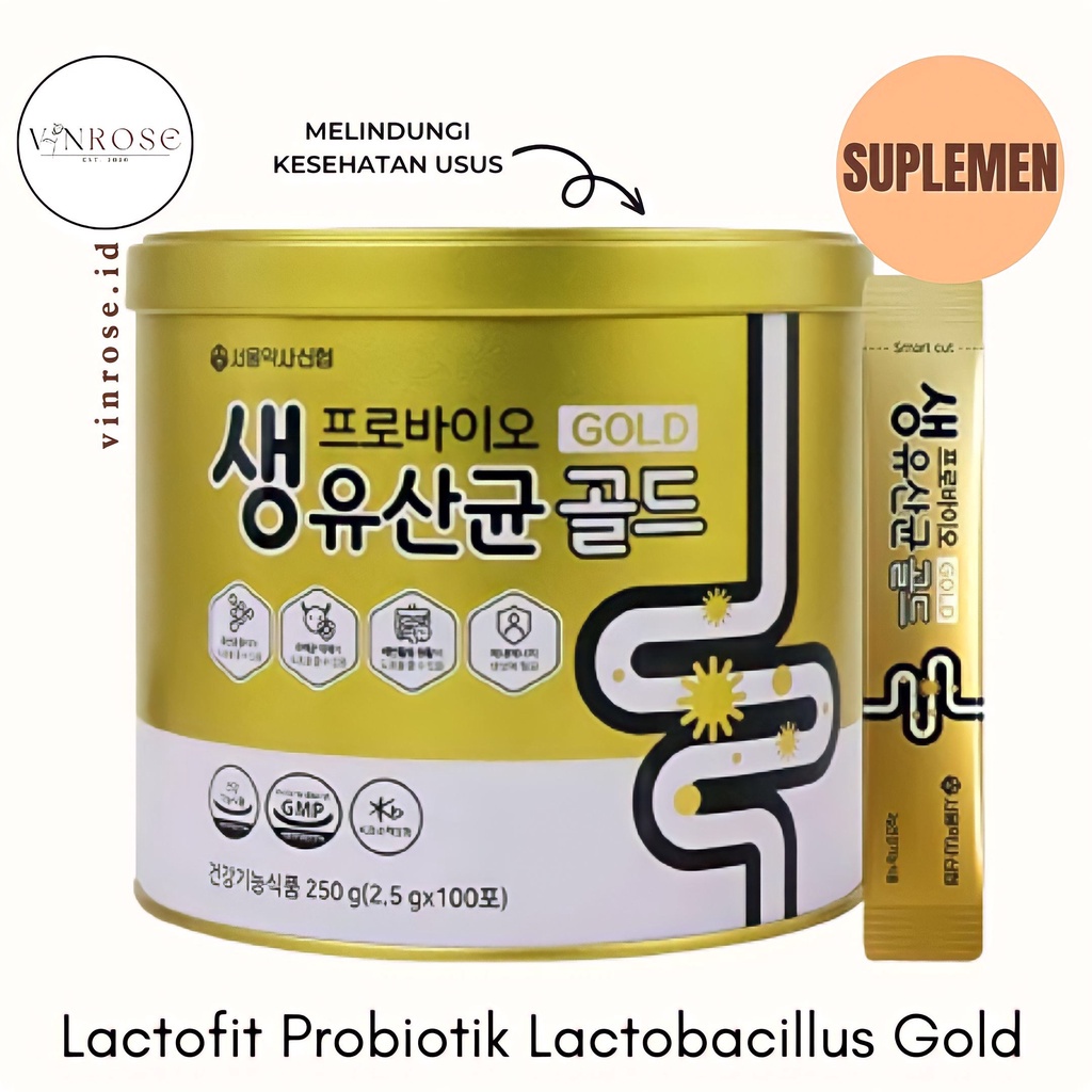 [10 Sachet] Lactofit Probiotik Lactobacillus Gold/ Vitamin Probiotik Korea