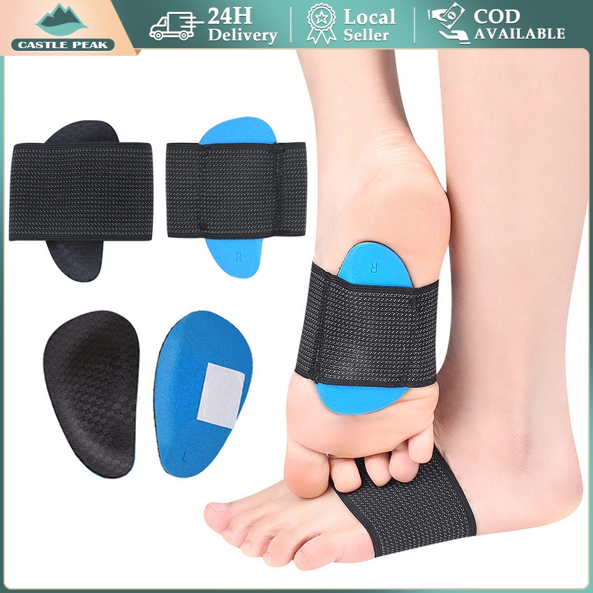 Insole flat foot Jantung kaki/ Bantalan Sol Ortopedi Pendukung Lengkungan Kaki Datar EVA