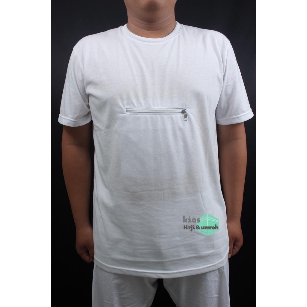 Kaos Haji Pria Jumbo Kaos Haji Saku Kaos kantong Jumbo   XXXL - XXXXXL  5L