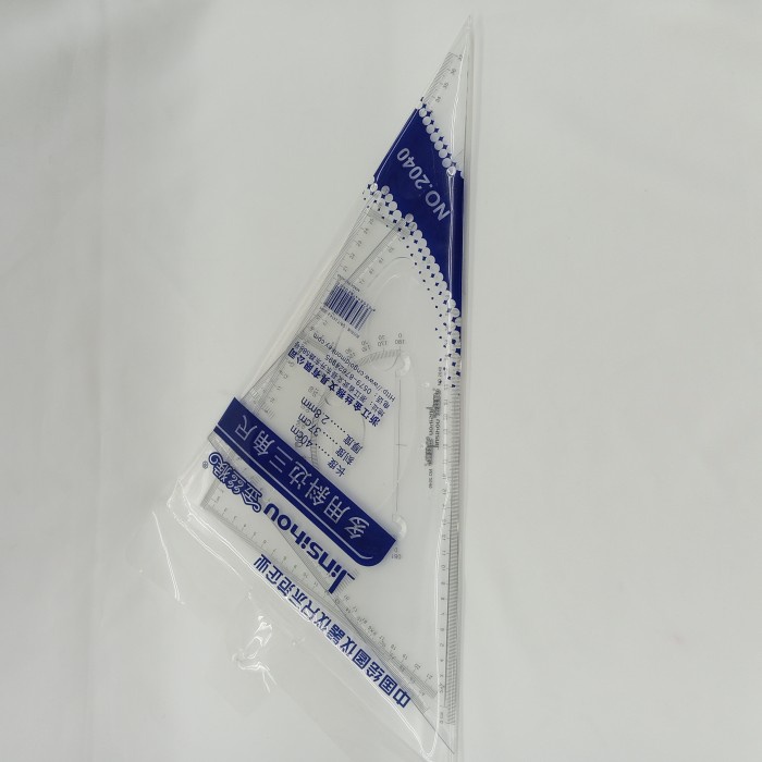 

Penggaris Segitiga 2 In 1 Multifungsi/Penggaris Segitiga Plastik-2040