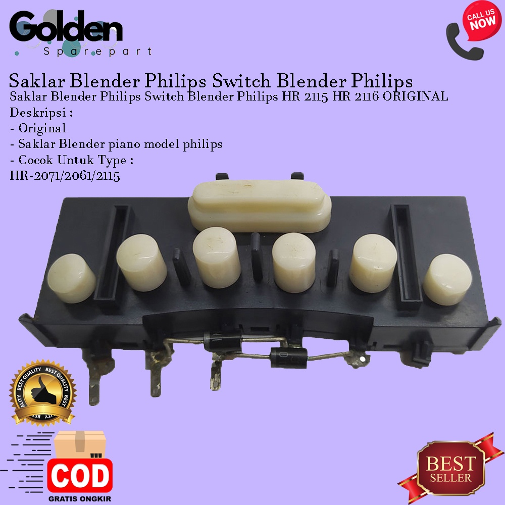 Saklar Blender Philips  Switch Blender Philips HR 2115 HR 2116 ORIGINAL
