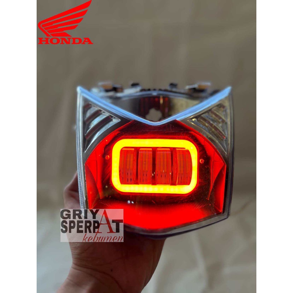 LAMPU DEPAN BEAT FI 2012-2015  LED 4 LENSA