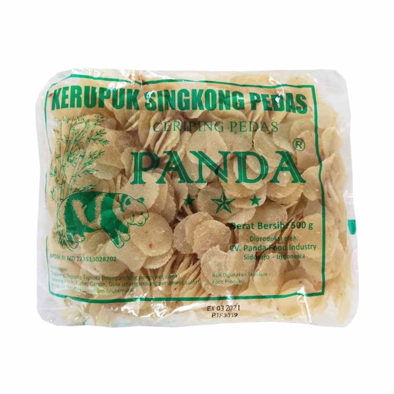 

IV KERUPUK PANDA 500gram / KERUPUK SINGKONG PEDAS / KERUPUK PEDAS