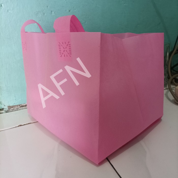 

tas hls box 25x25 tas spunbond tas hajatan tas box nasi tas kue - biru bcatua