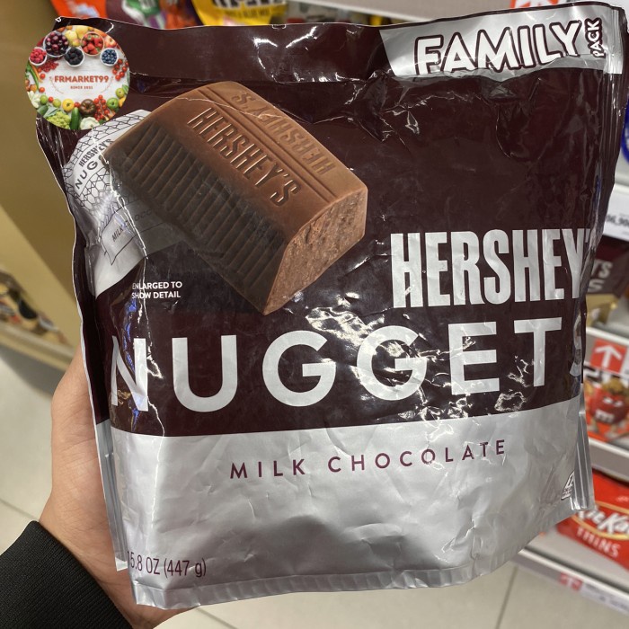 

Hersheys Nuggets Milk Chocolate | Coklat Susu | Pack