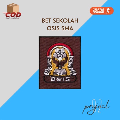 Bet Badge Sekolah Logo Osis Bordir Sablon SD SMP SMA