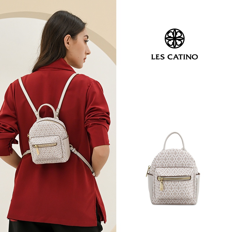 YT54ED Tas Ransel Les Catino Perla Mini Backpack Monogram