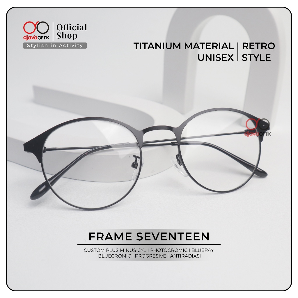 DJAVA OPTIK - Frame Seventeen - Kacamata Photocromic Style Vintage 192