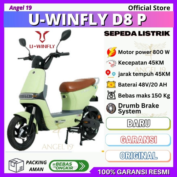 promo toko SEPEDA LISTRIK UWINFLY D8P 800W GARANSI RESMI SEPEDA BARU UWINFLY D8 P