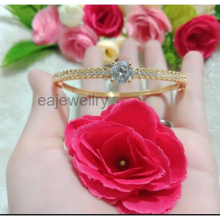 Xuping Gelang Bangle Asli 24 Karat Dewasa Perhiasan Wanita